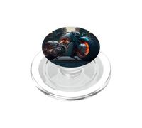 Freedom two wheels the epic dark motorbike PopSockets PopGrip for MagSafe