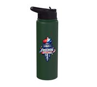 Freedom Unity Torch Patriotic American Liberty Symbolism Stainless Steel Insulated Water Bottle