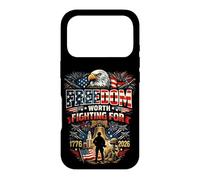 Freedom Worth Fighting USA Veteran 250 America Patriot 1776 Case for iPhone 17 Pro