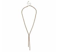 Freedom Yellow Gold Cup Chain Y Pendant Necklace