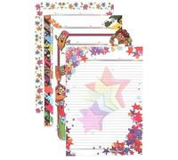 Freedy A4 Designer Sheets for Project Butterfly Design Print Sheets 80 Papers for Projects One Side Ruled Multipurpose Designer Colored Art & Craft Sheets(H)