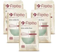 Freee by Doves Farm Gluten Free Plain White Flour 1kg (Pack of 5)