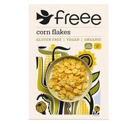 FREEE Gluten Free Organic Corn Flakes 325g - Crunchy Maize Breakfast Cereal - Low Sugar, Vegan, Coeliac UK & Soil Association Certified