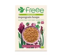 FREEE Gluten Free Organic Supergrain Hoops Cereal 300g - Crunchy Wholegrain Breakfast with Buckwheat, Oats, Teff & Quinoa - Vegan, Coeliac UK & Soil Association Certified