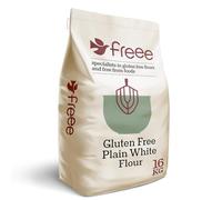 FREEE Gluten Free Plain White Flour 16kg Bulk Pack - Wheat-Free Flour Blend for Baking & Cooking - Vegan, Coeliac UK Certified, Kosher & Halal, Made in UK