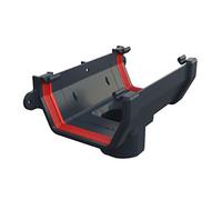 FreeFlow Anthracite Grey Square Gutter Running Outlet, 114mm Rain Water Systems