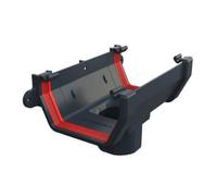 Freeflow Anthracite Grey Square Gutter Running Outlet, 114mm Rain Water Systems