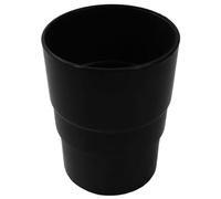 Freeflow Black Round Downpipe Socket, 68mm Diameter, PVC Rainwater Drainage Fitting