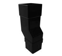 Freeflow Black Square Downpipe Offset Mini Bend, Rain Water Systems