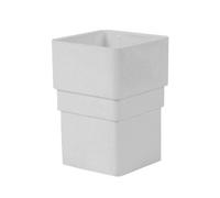 Freeflow White Square 65mm Downpipe Straight Connector, Rain Water Systems