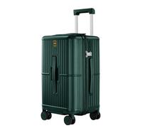FREEFLY Hard Shell Medium Suitcase Lightweight Durable Carry On Luggage Cabin Suitcase on 4 Double Rotating Wheels,Green,20in