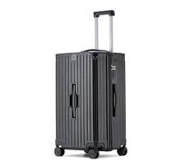 FREEFLY Hard Shell Suitcases Medium Medium Suitcase 4 Wheels Lightweight Suitcase Medium Size Hard Shell Suitcase 4 Wheels Lightweight Collapsible Suitcase with 360° Universal Wheel,Black,24in