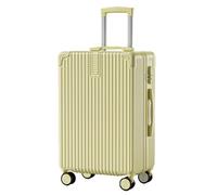 FREEFLY Hard Shell Suitcases Medium Medium Suitcase 4 Wheels Lightweight Suitcase Medium Size Hardshell Suitcase 4 Wheels Lightweight Suitcase with Wheels 360° Universal Wheel,Yellow,20in