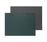 FREEFORM Duo 2-in-1 Faux Leather Reversible Placemat - Petrol/Charcoal