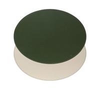 FREEFORM Duo Oval Placemat, Olive Green/Ivory