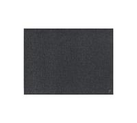 FREEFORM Faux Leather Place Mat Washable Black with Textile Structure 40 x 30 cm, Heat Resistant Place Mat up to 90 °C, Non-Slip, Durable and Stylish Place Mat for Any Table