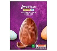 FreeFROM Caramel Crunch Chocolate Egg with Sea Salt, Gluten Free, Wheat Free, Milk Free, Vegan, 160g