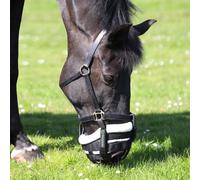 FreeGraze Deluxe AirFlow Detachable Grazing Muzzle - Shires - Black - Size: Extra Full
