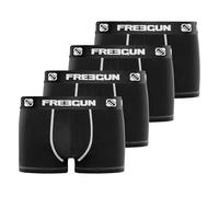 FREEGUN Homme Boxer FG/1/BMX4 Shorts, Black, S (Pack of 4)