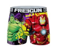 FREEGUN Marvel Avengers Hulk & Iron Man Men's Boxer Shorts, Mv16, S