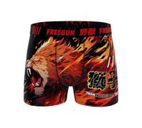 FREEGUN | Men’s Boxer Briefs | Comfortable and Breathable Underwear with Lion Print | Soft Lycra, Polyester, and Elastane Men’s Boxer | Fitted Men’s Underwear, Sizes L