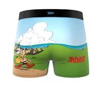 FREEGUN Men's Boxer Shorts Asterix Obelix Roman Legion | Elastic Waistband Cotton Novelty Gift