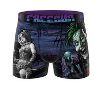 FREEGUN Men's Boxer Shorts The Joker | Elastic Waistband Microfibre Novelty Gift Size XL Purple