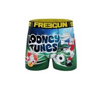 FREEGUN | Men's Microfiber Boxer | Looney Tunes Bugs Bunny Print | Breathable Men's Underwear | Soft And Comfortable, blue, L