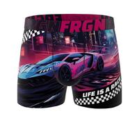FREEGUN Men's Microfibre Boxer Shorts Car Collection, Cyb Life Is A Race, L