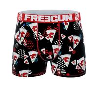FREEGUN Men's Microfibre Boxer Shorts The Laughing Cow, Black 2, XXL