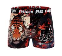 FREEGUN Men's Microfibre Boxer Shorts with Tiger Animals, A79, XXL