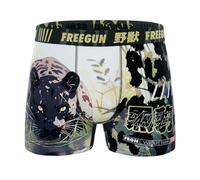 FREEGUN Men's Microfibre Leopard Panther Boxer Shorts, A79, M
