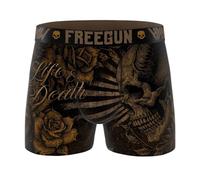 Freegun Men's Microfibre Rock & Tattoo Boxer Shorts, S
