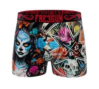 FREEGUN Men's Microfibre Skull Boxer Shorts, Juan76, M