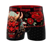FREEGUN Men's Microfibre Skull Boxer Shorts, Samurai 98, L