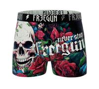 FREEGUN Men's Microfibre Skull Boxer Shorts, Vin76, S