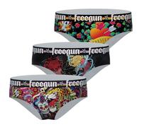 FREEGUN Pack of 3 Girls' Shorties, Miss Tatoo 78, 10-12 ans