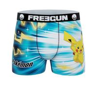 FREEGUN Pokemon Men's Boxer Shorts, Pika Pkm18, XL