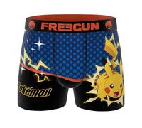 FREEGUN Pokemon Men's Boxer Shorts, Pika Thunder Pkm18, L