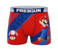 FREEGUN Super Mario Bros Men's Boxer Shorts, Mario 8.1, M