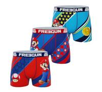 FREEGUN Super Mario Bros Men's Boxer Shorts, Pack of 3 Mario8, L