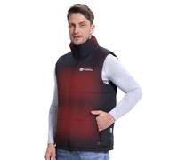 FREEHILL Men's Dual-Control Heated Puffer Vest, Built for -30°C Work | 6 Heating Zones, Dual-Zone Heat Control, Up to 13+ Hours Runtime, Overheat Protection, Wind Resistant