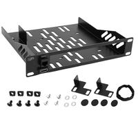 Freejia 10inch 1U Mini PC Rack Mount Shelf Compatible with Dell Micro OptiPlex MFF Lenovo ThinkCentre and HP Desktop Mini with RJ45 CAT6 Port & HDMI Port