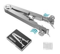 Freejoy Watch Spring Bar Plier Tool Kit, 6825 Spring Bar Tweezer Tool with Durable 8 Alloy Steel Pins for Watch Wrist Bands Strap Removal Repair Set, Silver