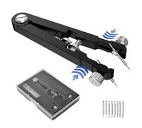 Freejoy Watch Spring Bar Plier Tool Kit, 6825 Spring Bar Tweezer Tool with Durable 8 Alloy Steel Pins for Watch Wrist Bands Strap Removal Repair Set, Black