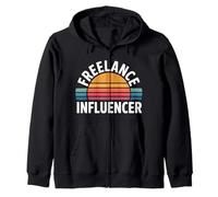 Freelance Influencer Content Creator Vlogger |- Zip Hoodie