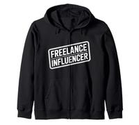 Freelance Influencer Content Creator Vlogger |- Zip Hoodie
