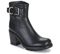 Freelance Low Ankle Boots JUSTY 7 SMALL GERO BUCKLE in Black 6.5