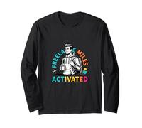 Freelance Miles Activated Remote Work Travel Design Long Sleeve T-Shirt
