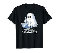 Freelance Writing Humor Ghost Typing Creative Workspace T-Shirt